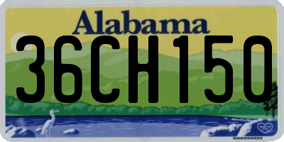 AL license plate 36CH150