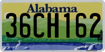 AL license plate 36CH162