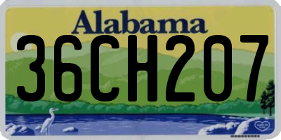 AL license plate 36CH207