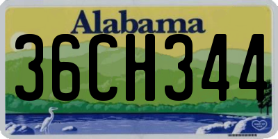 AL license plate 36CH344