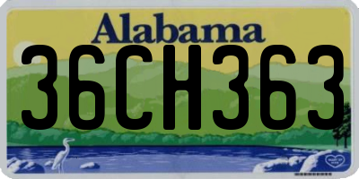 AL license plate 36CH363
