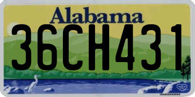 AL license plate 36CH431