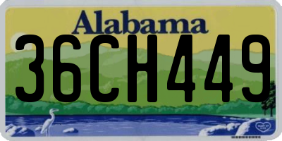 AL license plate 36CH449