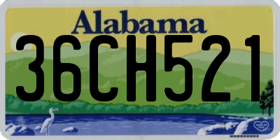 AL license plate 36CH521
