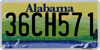 AL license plate 36CH571