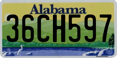 AL license plate 36CH597