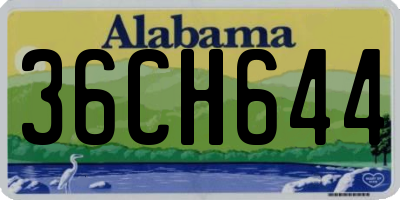 AL license plate 36CH644