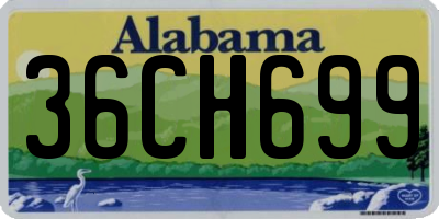 AL license plate 36CH699