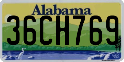 AL license plate 36CH769