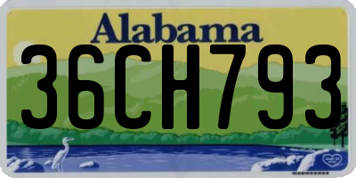 AL license plate 36CH793