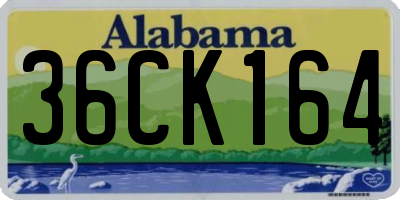 AL license plate 36CK164