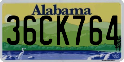 AL license plate 36CK764