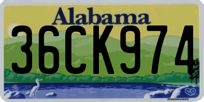 AL license plate 36CK974