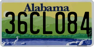 AL license plate 36CL084