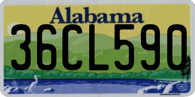 AL license plate 36CL590