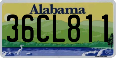 AL license plate 36CL811