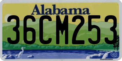 AL license plate 36CM253