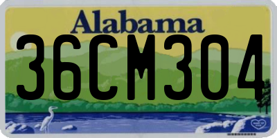 AL license plate 36CM304
