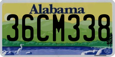 AL license plate 36CM338