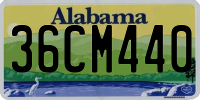 AL license plate 36CM440