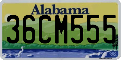 AL license plate 36CM555