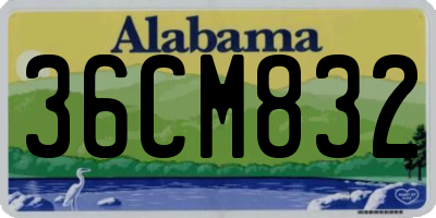 AL license plate 36CM832