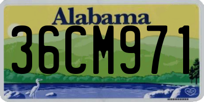 AL license plate 36CM971