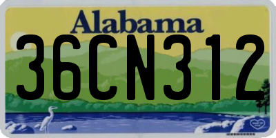AL license plate 36CN312