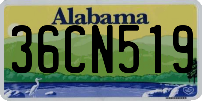 AL license plate 36CN519