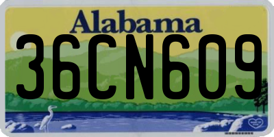 AL license plate 36CN609