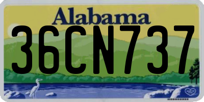 AL license plate 36CN737