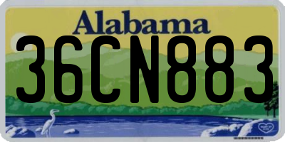 AL license plate 36CN883
