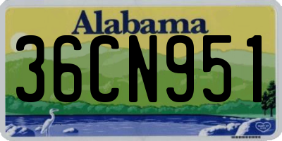AL license plate 36CN951