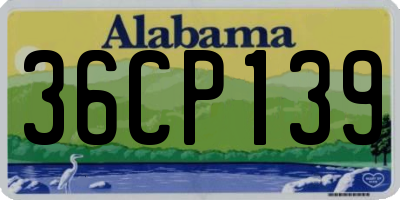 AL license plate 36CP139