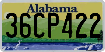 AL license plate 36CP422