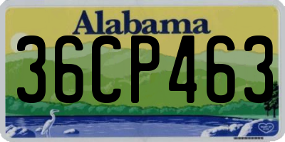 AL license plate 36CP463