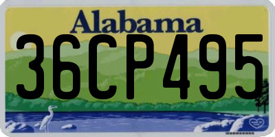 AL license plate 36CP495