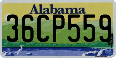 AL license plate 36CP559