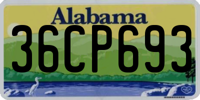 AL license plate 36CP693