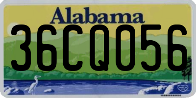 AL license plate 36CQ056