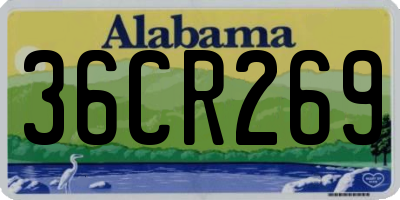 AL license plate 36CR269
