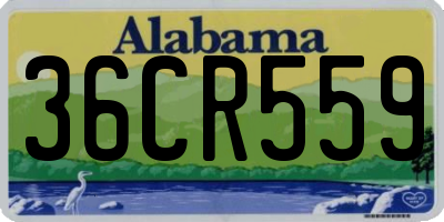 AL license plate 36CR559