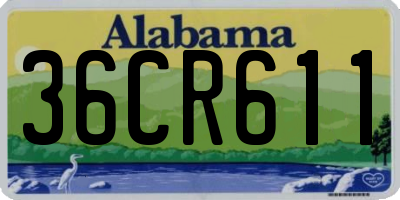 AL license plate 36CR611