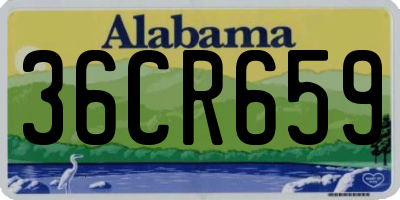 AL license plate 36CR659