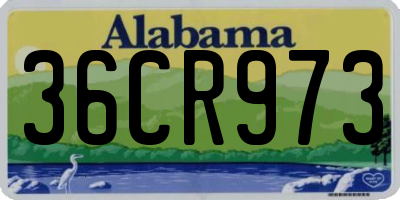 AL license plate 36CR973