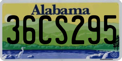 AL license plate 36CS295