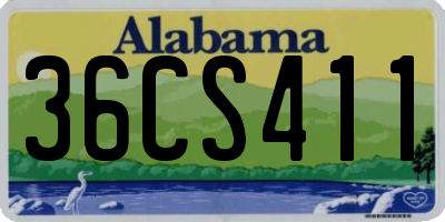 AL license plate 36CS411