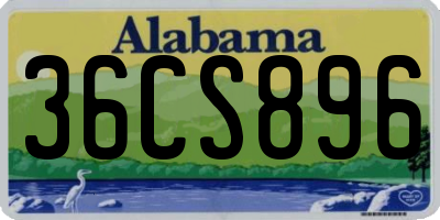 AL license plate 36CS896