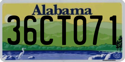 AL license plate 36CT071
