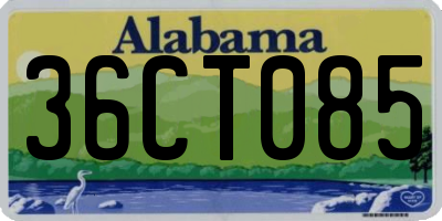 AL license plate 36CT085